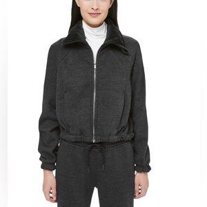 Lululemon Plush Times Jacket Heathered Black Size 8